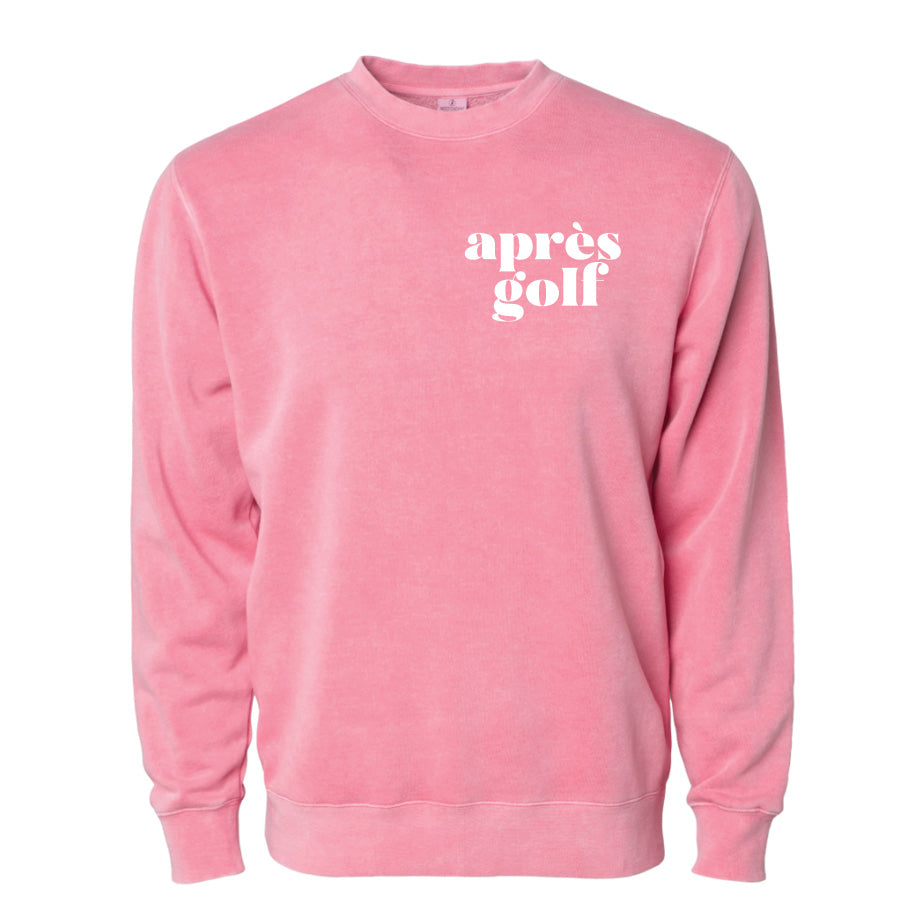 après golf adult crewneck - pigment pink - mini motif– ShopHeyJune